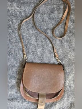 Vintage Leather Small Crossbody Bag